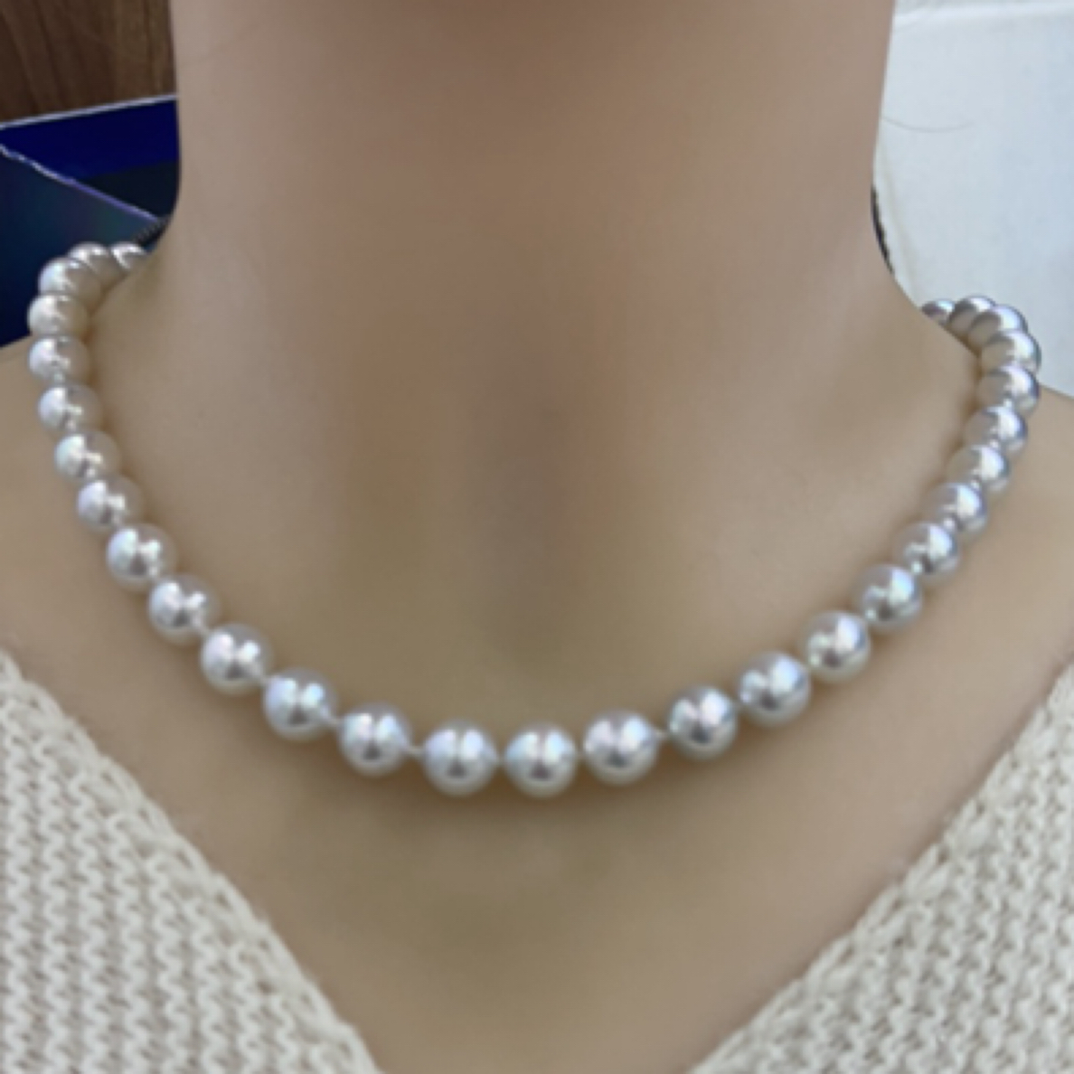海水珍珠澳白项链