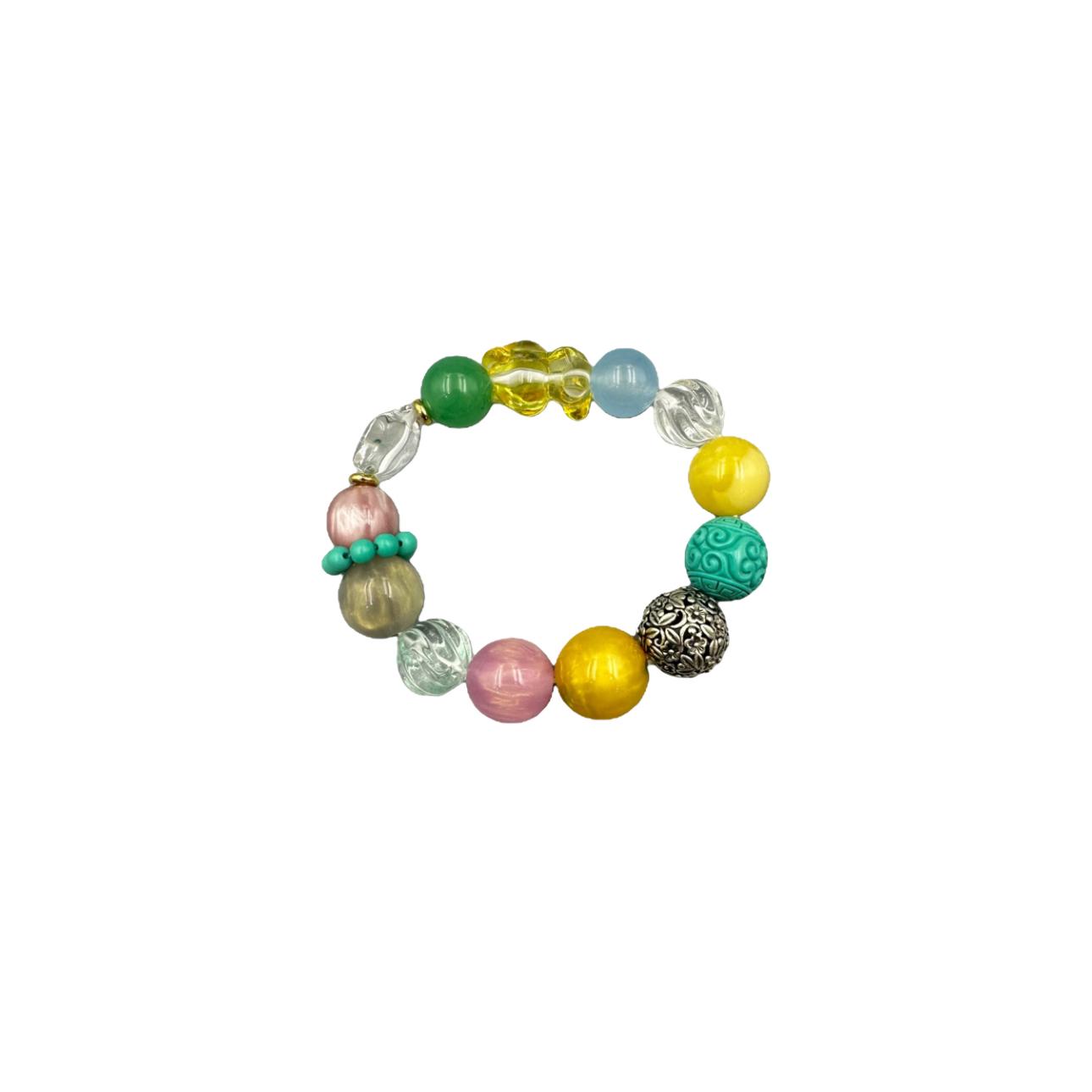 高定款多宝小熊琉璃手串E08-41赠礼盒（多样性发其一)