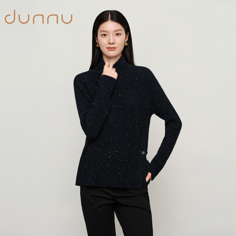 dunnu敦奴2025年冬季新款高领亲肤羊毛衫毛衣针织衫FU572158