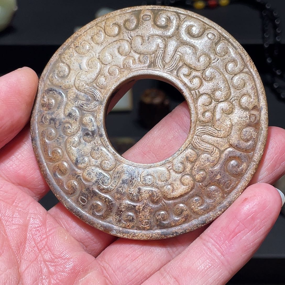 攻***狮和田玉（糖玉）未镶嵌挂件