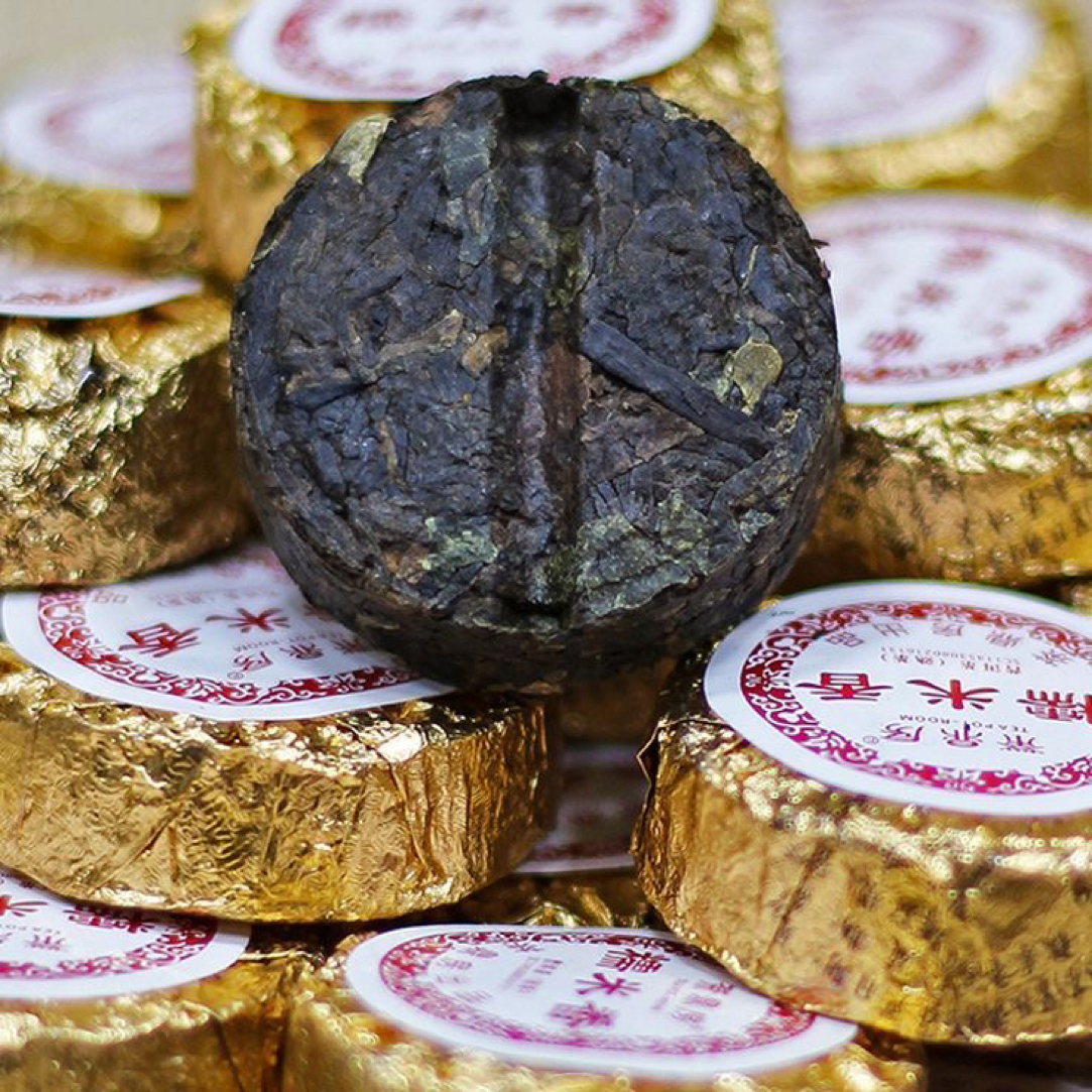 糯米香普洱茶熟茶小沱茶浓香型小茶饼陈香老熟茶