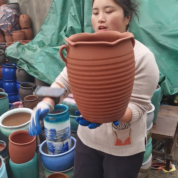 口24高30瑕疵一个盆子