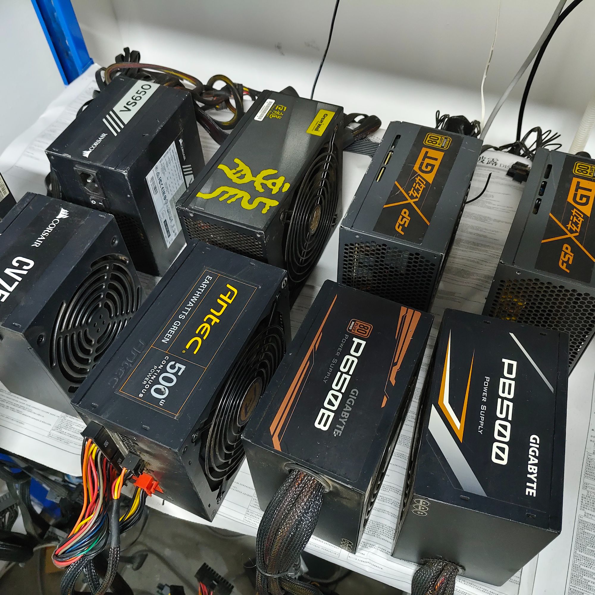 8新 Huntkey/航嘉 网吧二手航嘉长城 600W/650W/700W 1250W电源