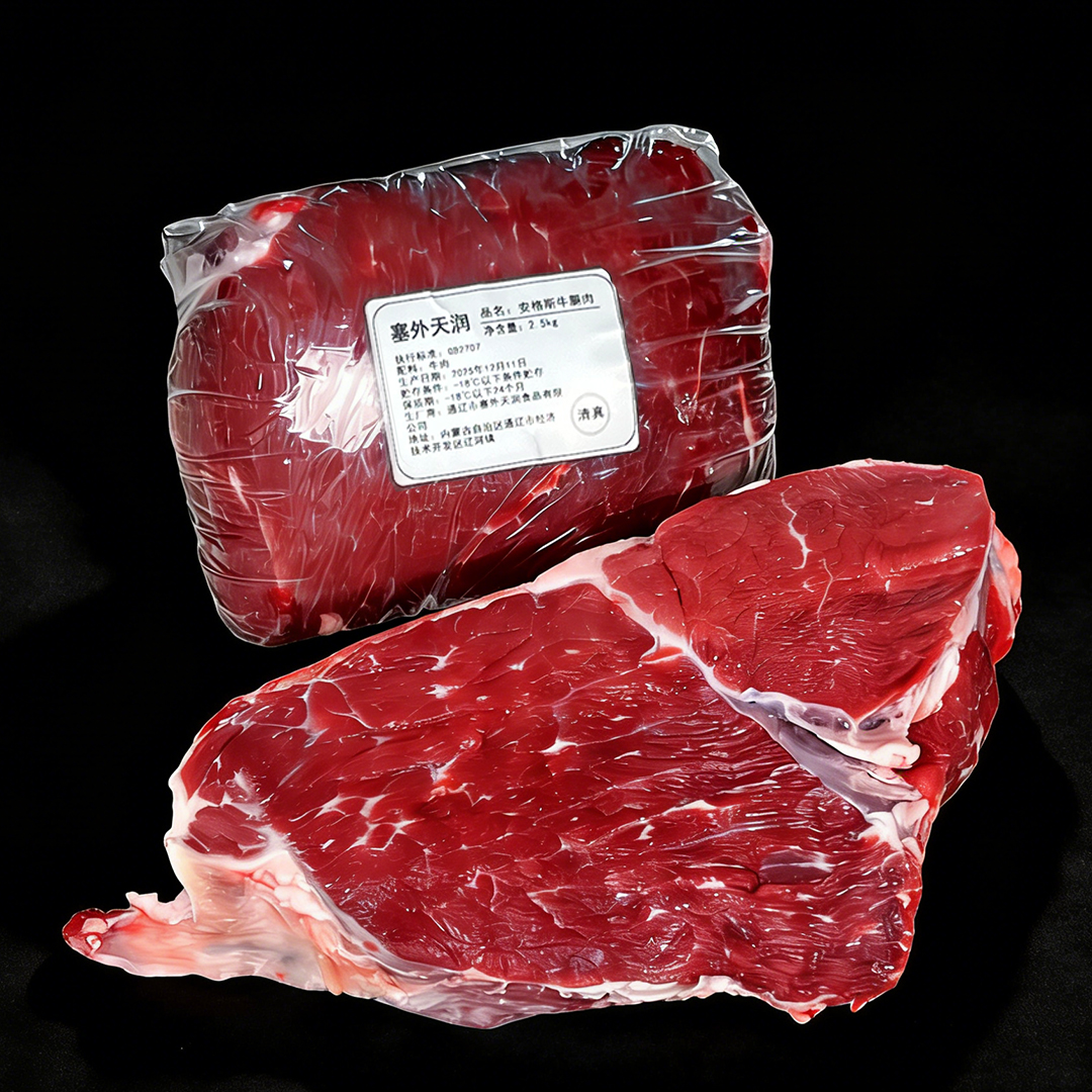 塞外天润内蒙古通辽草原安格斯牛后腿肉5斤