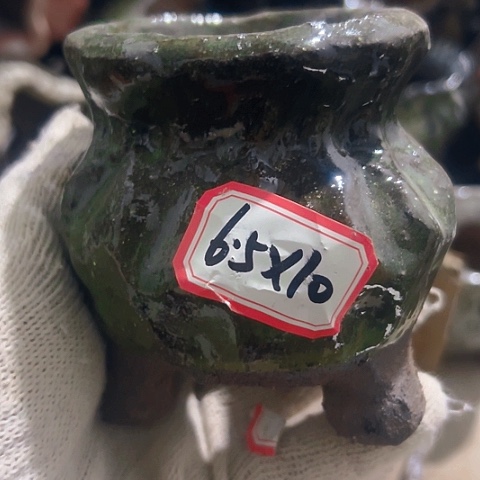 红陶粗陶花盆手工