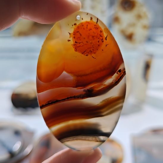 玛瑙/玉髓未镶嵌吊坠(不含链)29号