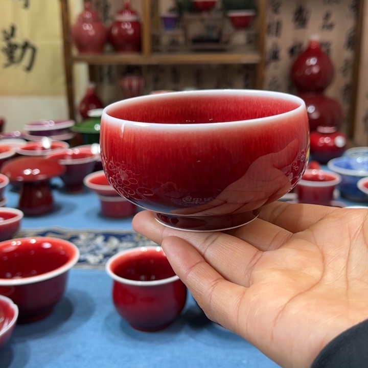 景德镇陶瓷浅行窑大禅定杯