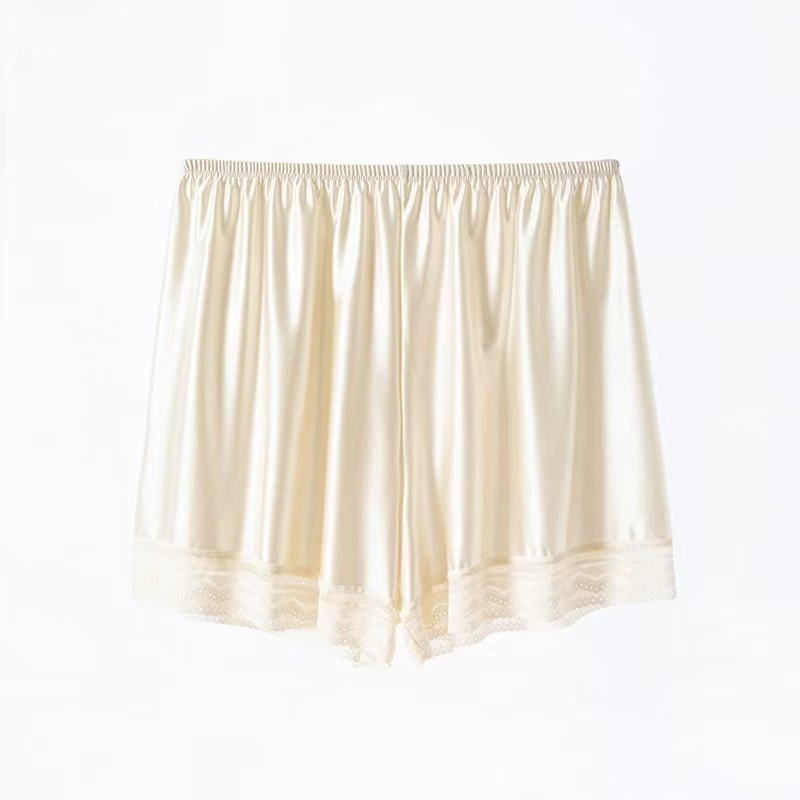 2025夏季 防走光缎面蕾丝宽松安全裤
