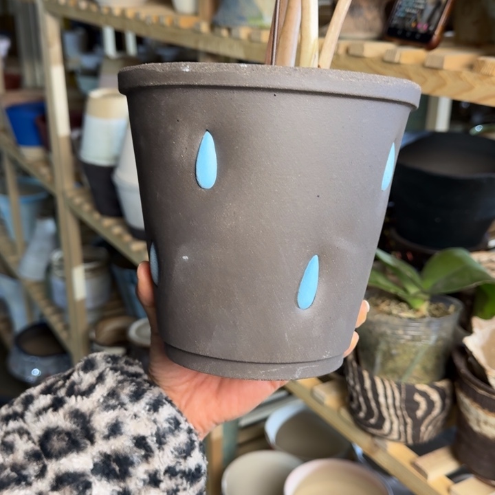 长***久雨滴花盆桌面款盆器