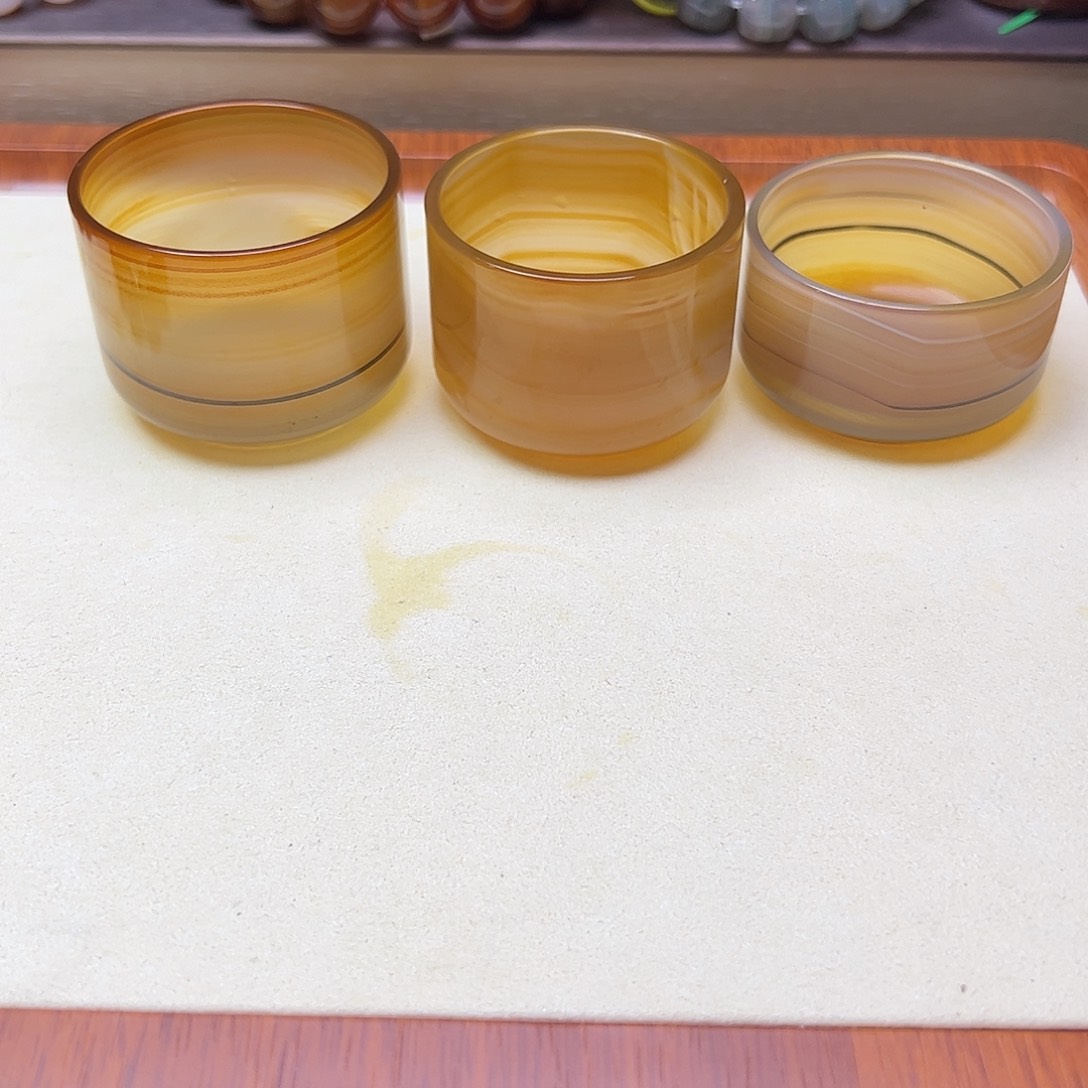 未镶嵌杯玛瑙/玉髓绿**罗