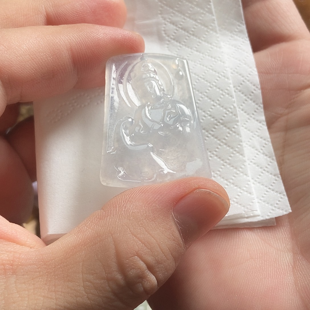 翡翠未镶嵌手镯冰种翡翠观音