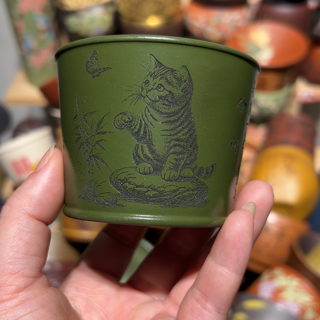 紫砂茶杯宜兴紫砂主人杯