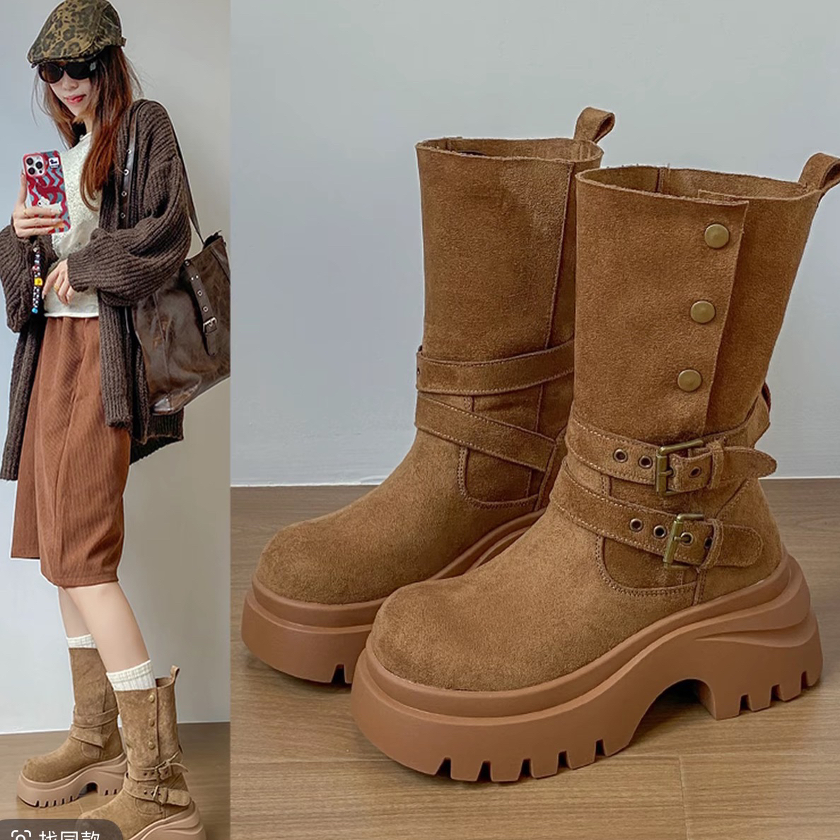 2587马丁靴  两种穿法   春秋季款