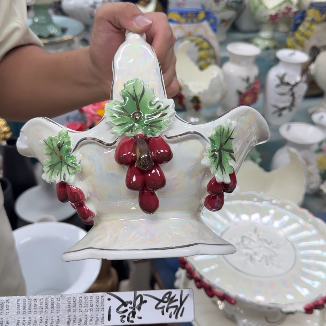 瓷片陶瓷工艺花瓶摆件