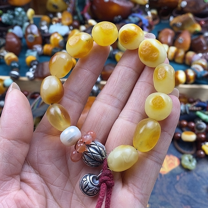 蜜蜡未镶嵌手串手串