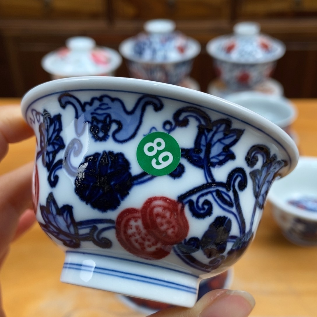 手绘现代茶具非古董