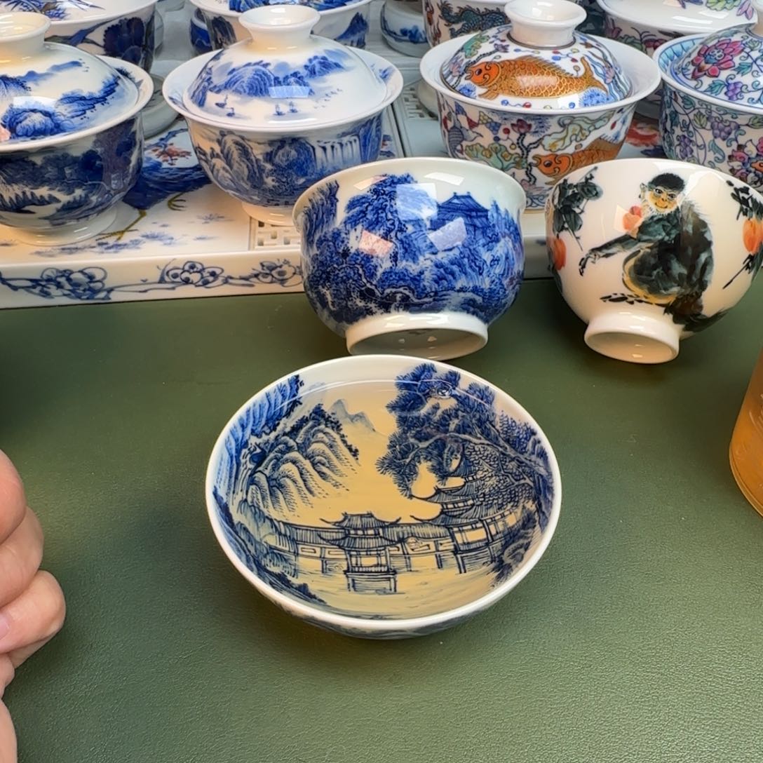 陶纯手工纯手绘茶具386