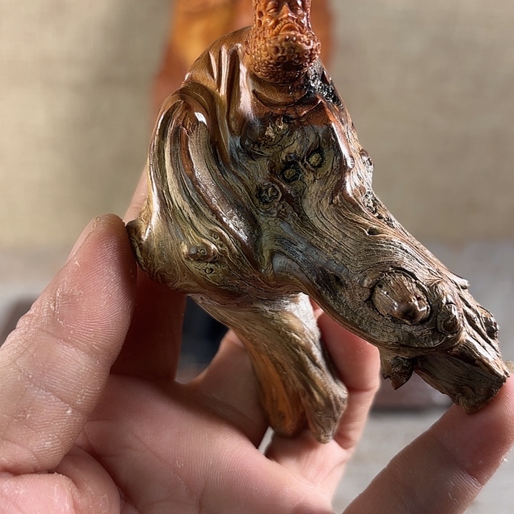 宴***贸崖柏崖柏雕刻达摩