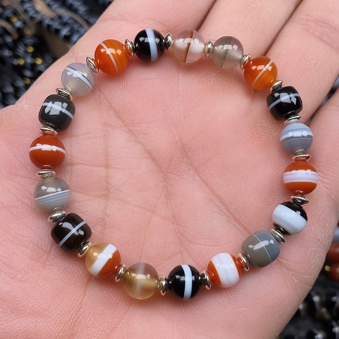 玛瑙/玉髓未镶嵌手链