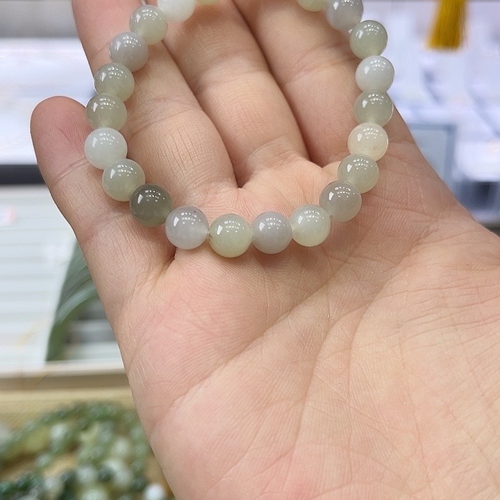 手链未镶嵌和田玉8mm多宝