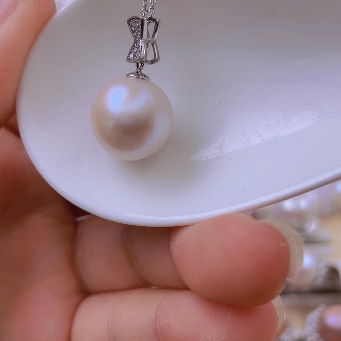 吊坠(赠链)淡水珍珠银S925镶嵌