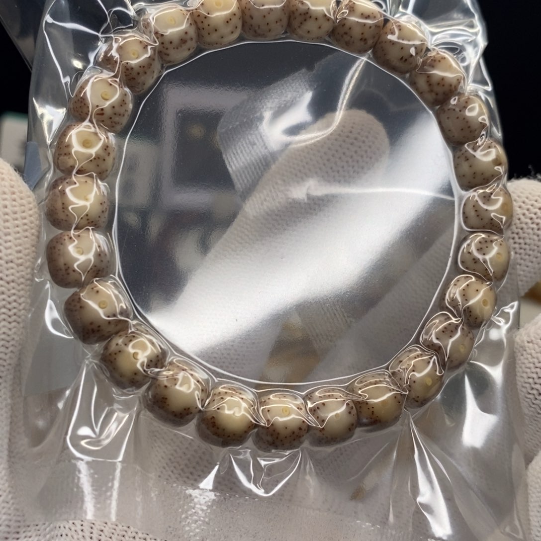 六****星月菩提手串石玉月留白奶奶灰9✖️8福利