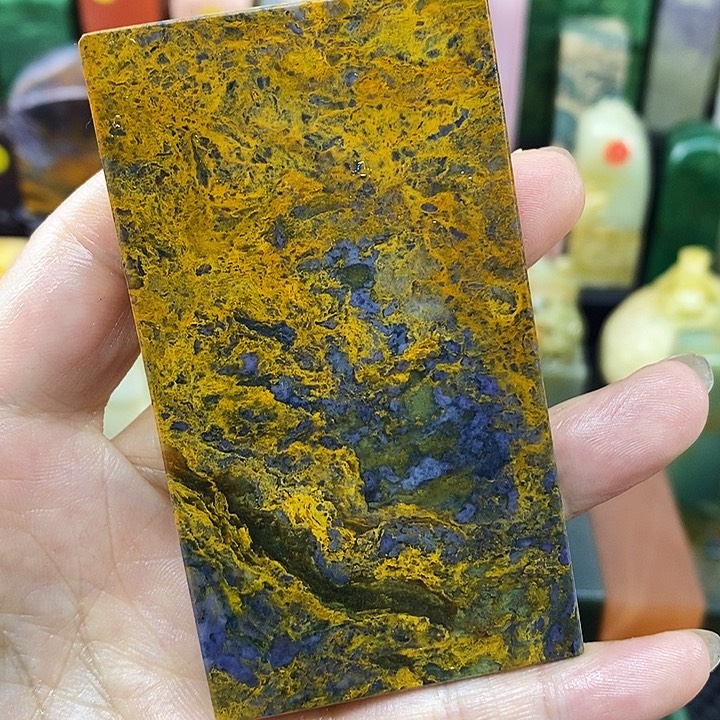 凤***歌印石青田石四川石头