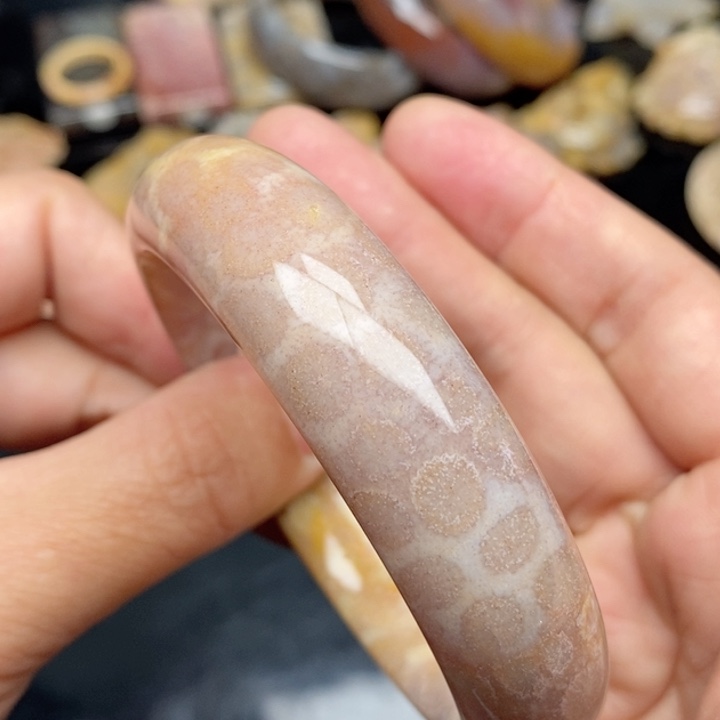 硅化珊瑚（珊瑚玉）手镯未镶嵌58.5