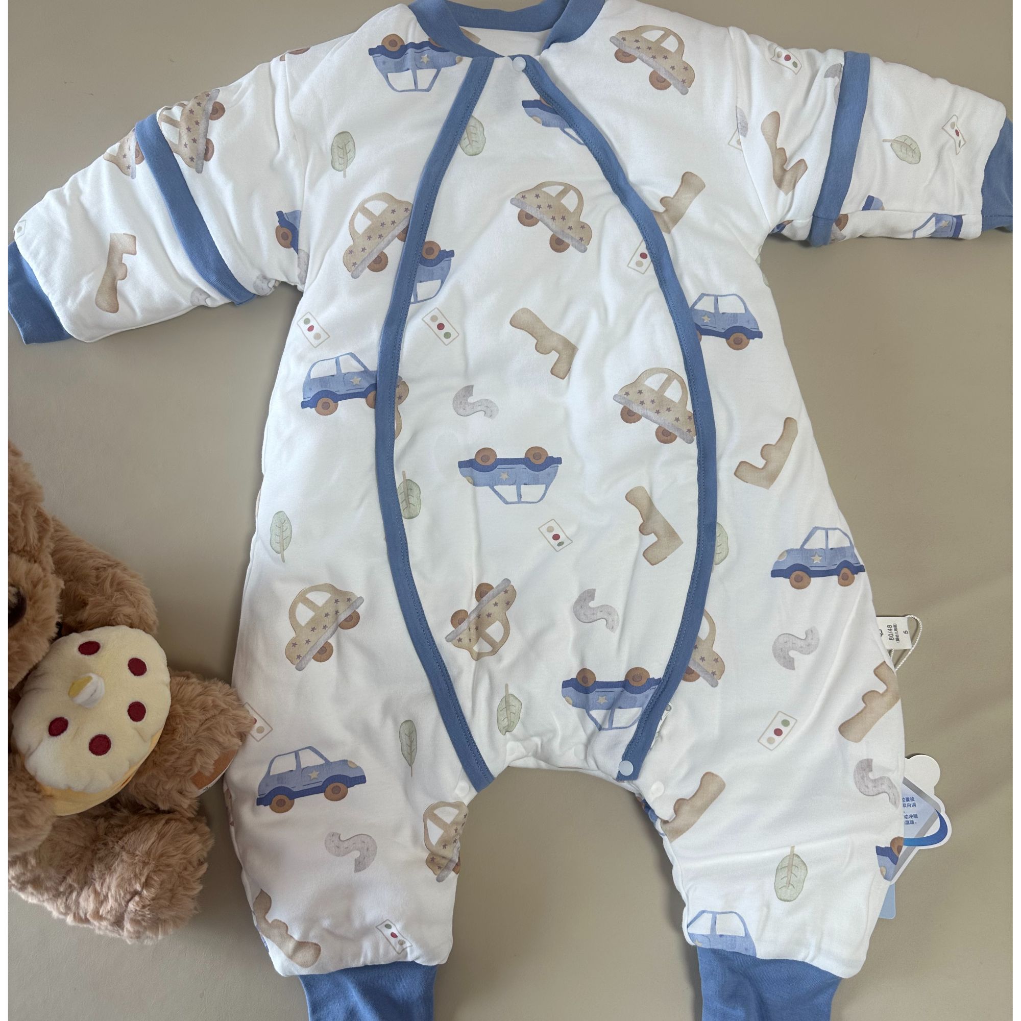 正喜婴儿恒温棉睡袋卡通180G