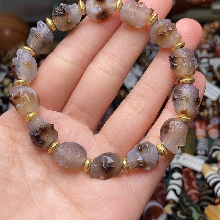 玛瑙/玉髓未镶嵌手链