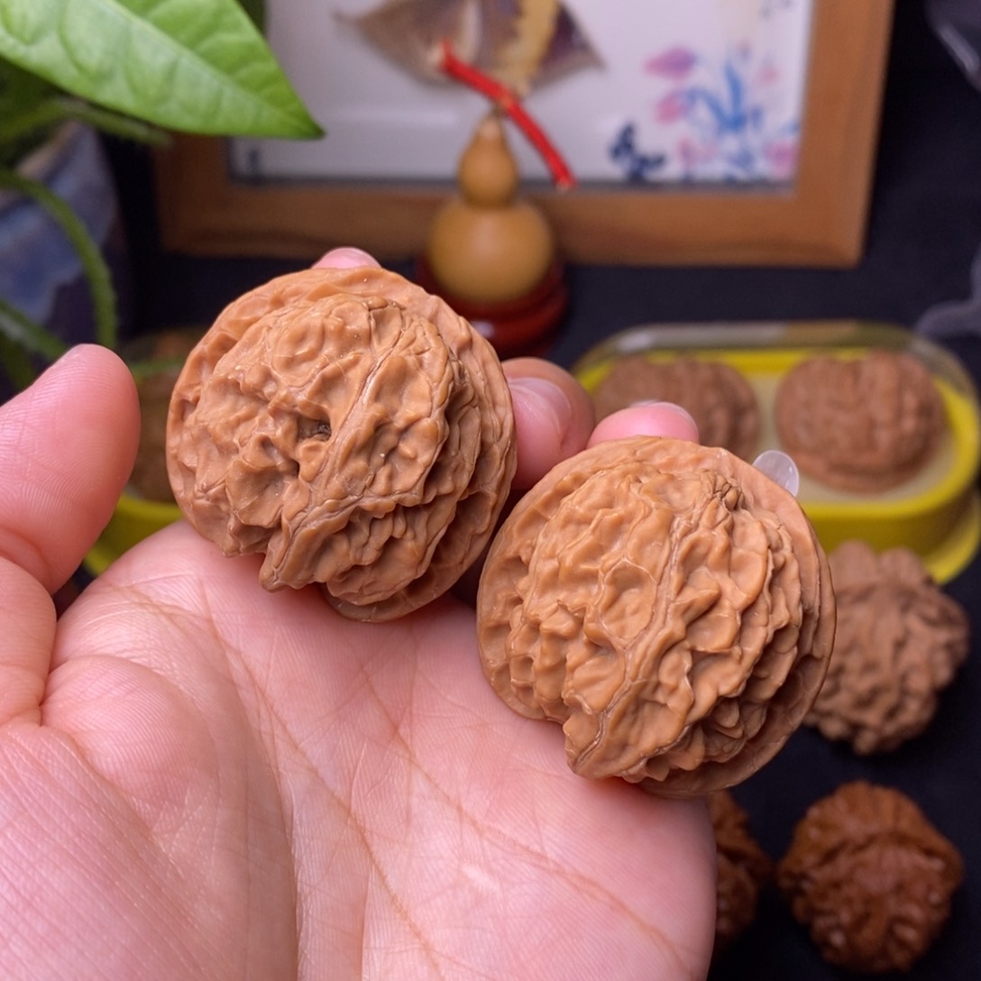 文玩核桃把件38苹果园