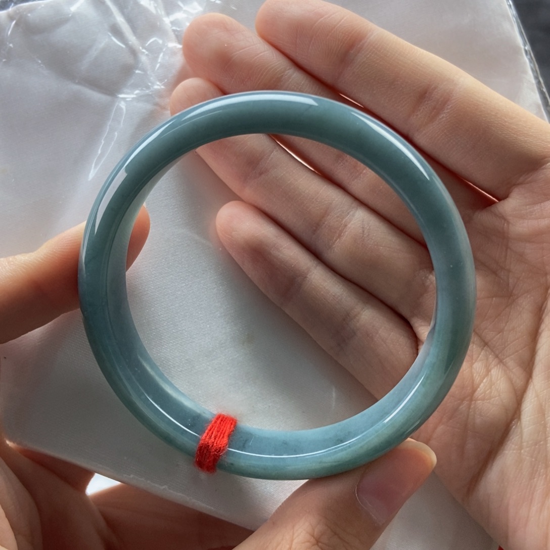 翡翠未镶嵌手镯57正圈