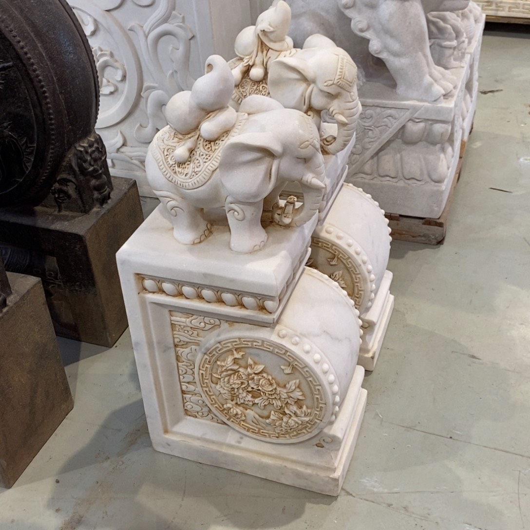 石材80抱鼓石包邮不管卸车