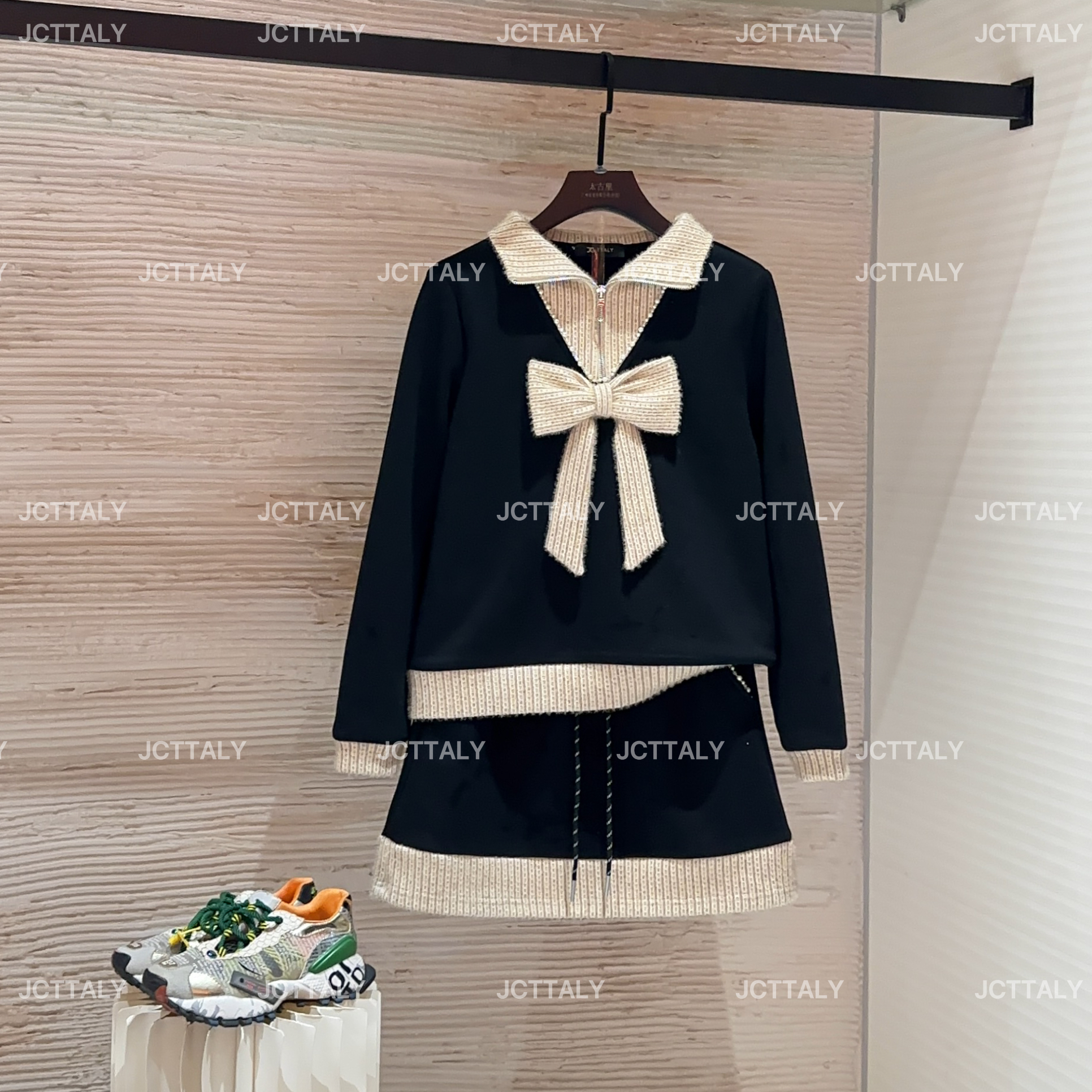 【宠粉价】（加绒）秋冬新款时尚设计师款气质洋气半身裙套装TZ-823