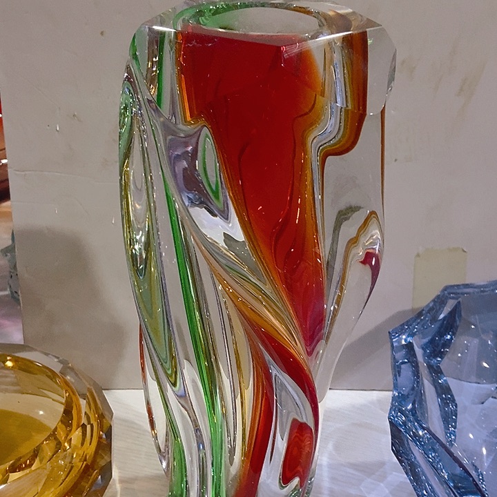 琉璃琉璃花瓶高31口6