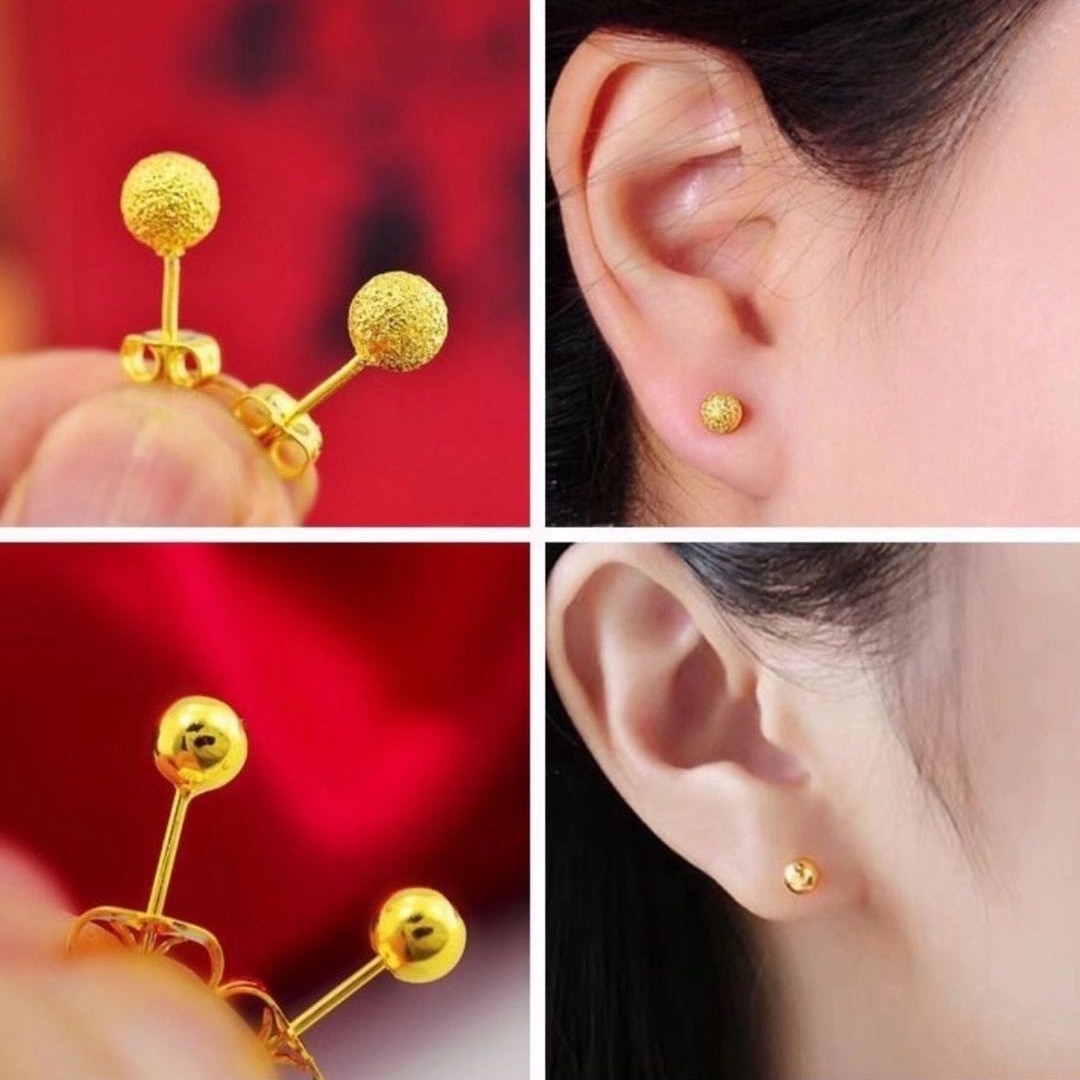 合金耳饰 豆豆耳钉