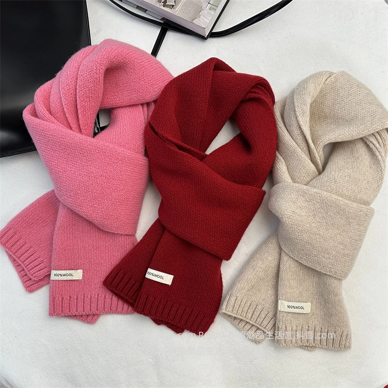 100%澳洲绵羊毛小围巾百搭保暖短围脖韩范男女时尚亲肤护脖潮休闲