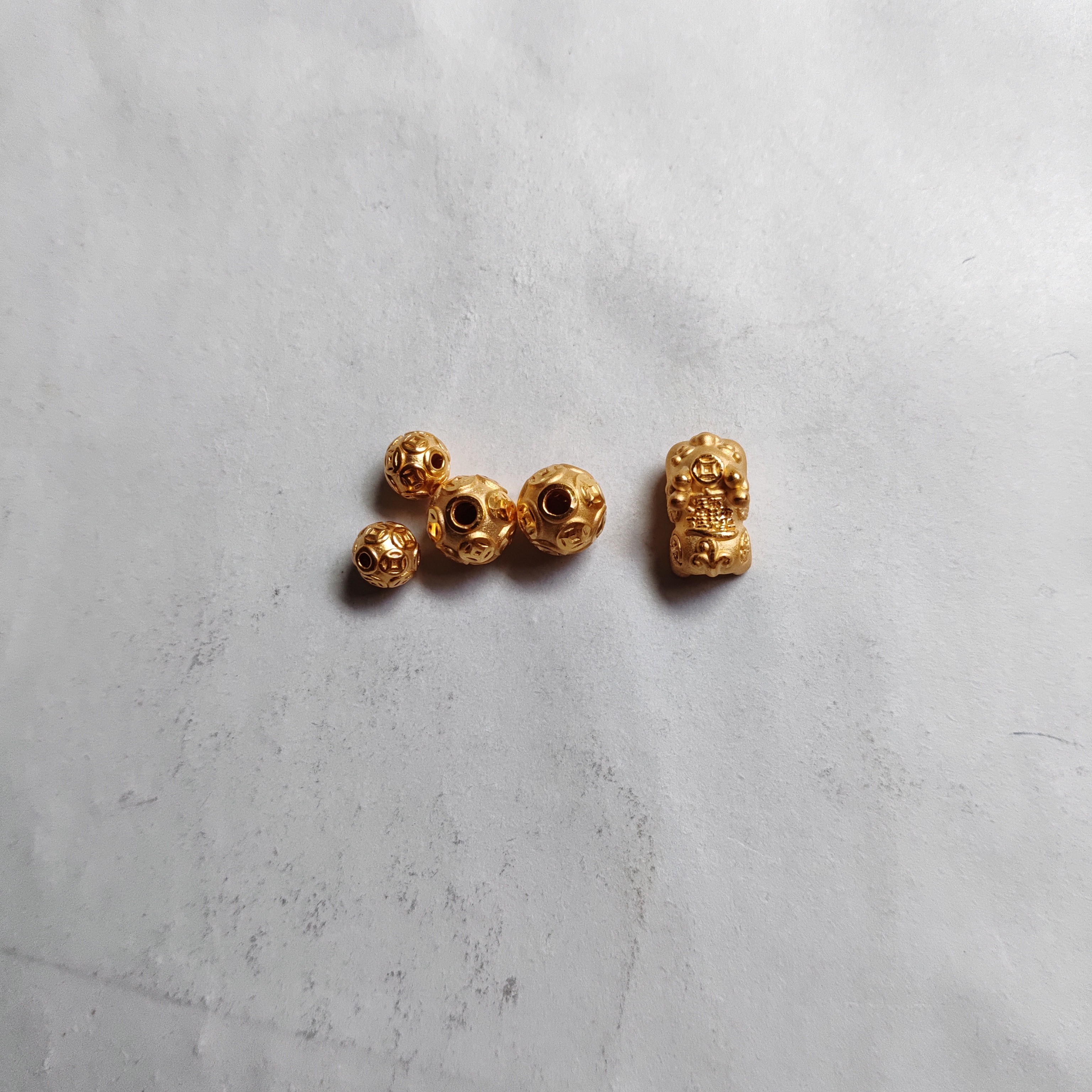 金元宝足金999貔貅珠子首饰