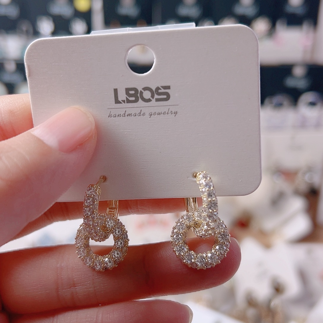 锆石纯铜合金耳环的