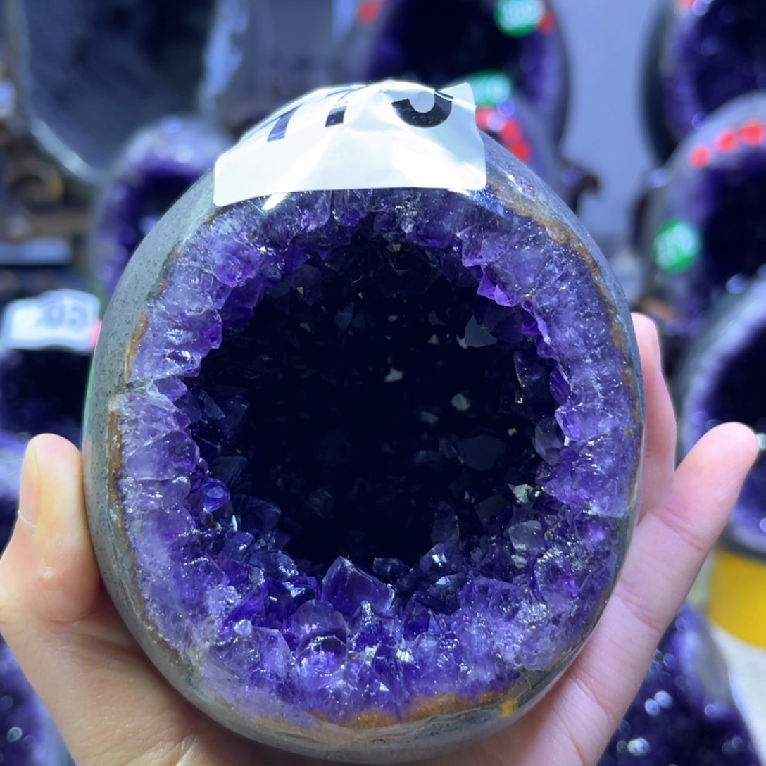紫晶摆件未镶嵌紫水晶