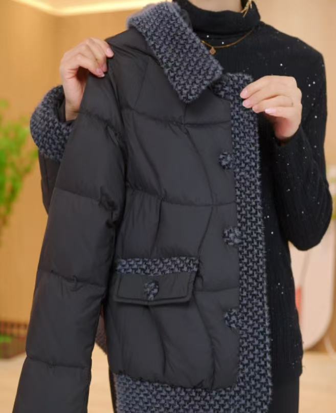 【进口品质】九天2025新款保暖加厚国标羽绒服外套上衣D318佳佳