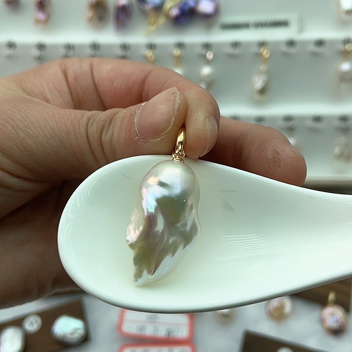 淡水珍珠颈饰银S925镶嵌