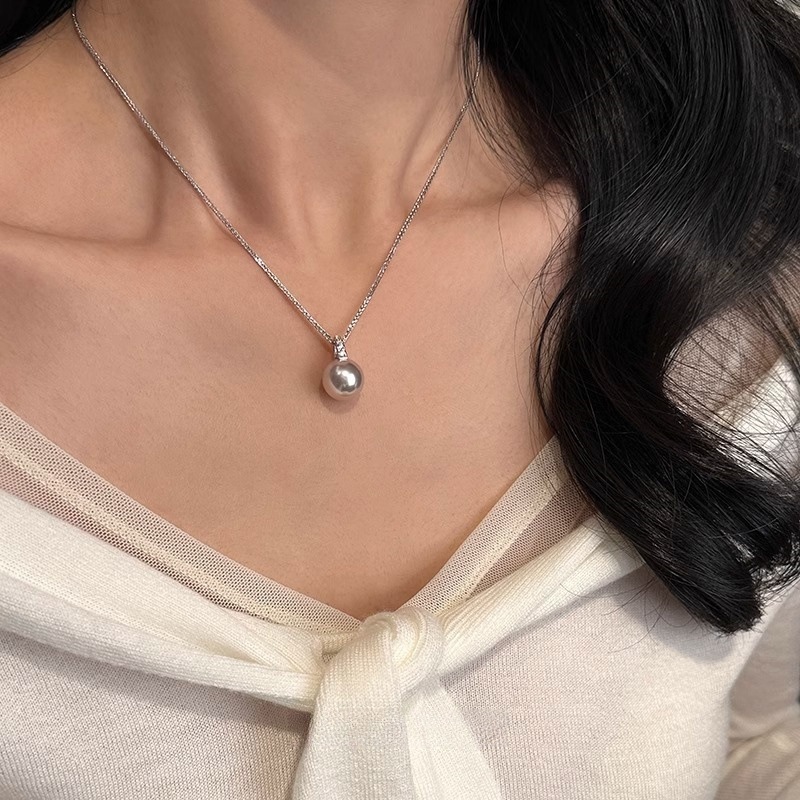 合金项链 简约风施家同款小众仙女紫偏光项链