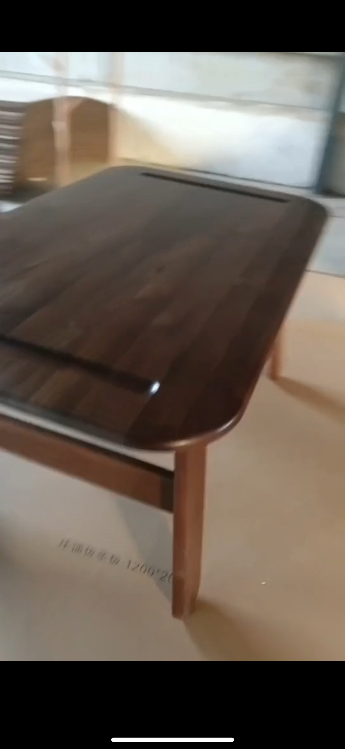 黑胡桃木小手工桌