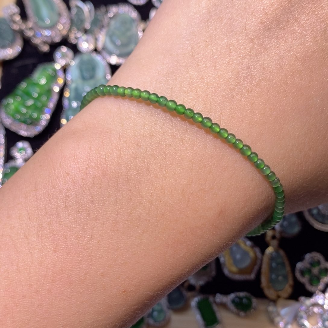 翡翠未镶嵌颈饰天然