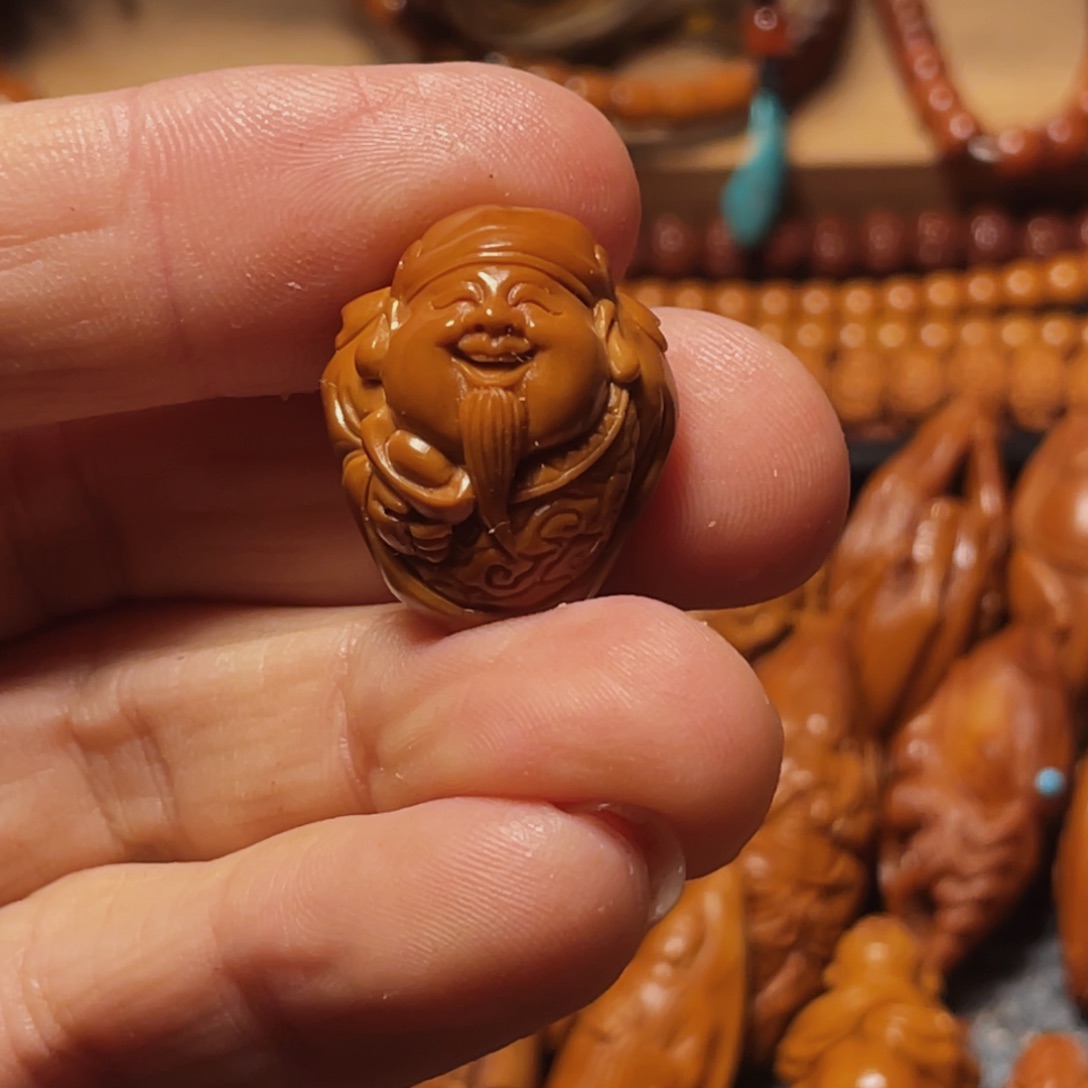 橄榄核手串/手链小财神88888