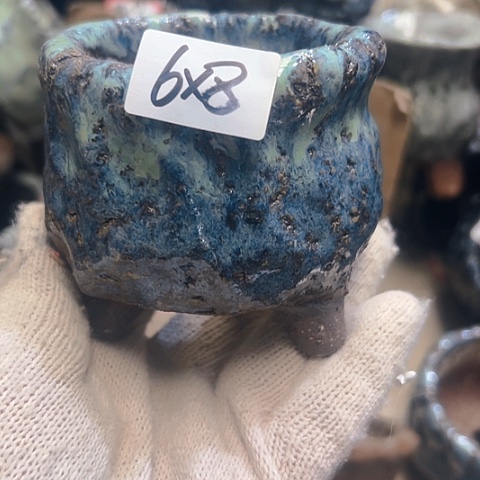 红陶粗陶花盆手工