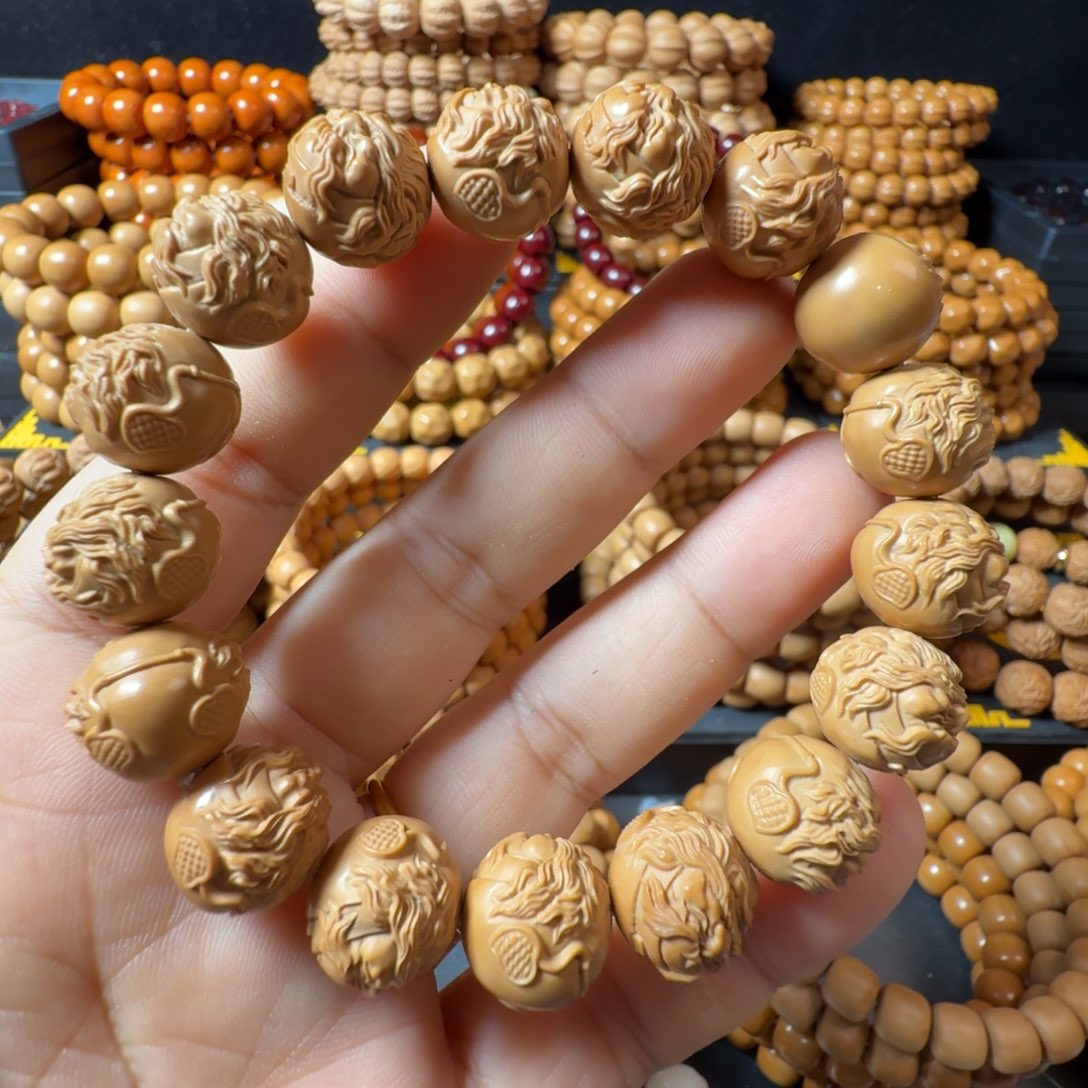 猴头核桃手串钟馗