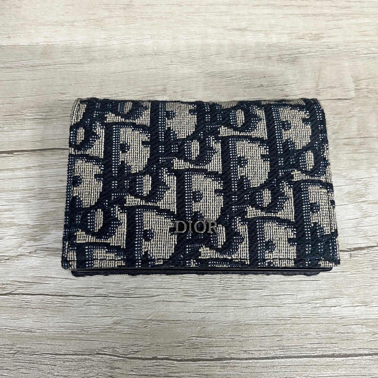 全新未使用 DIOR/迪奥 二折满印老花卡包钱包 全新