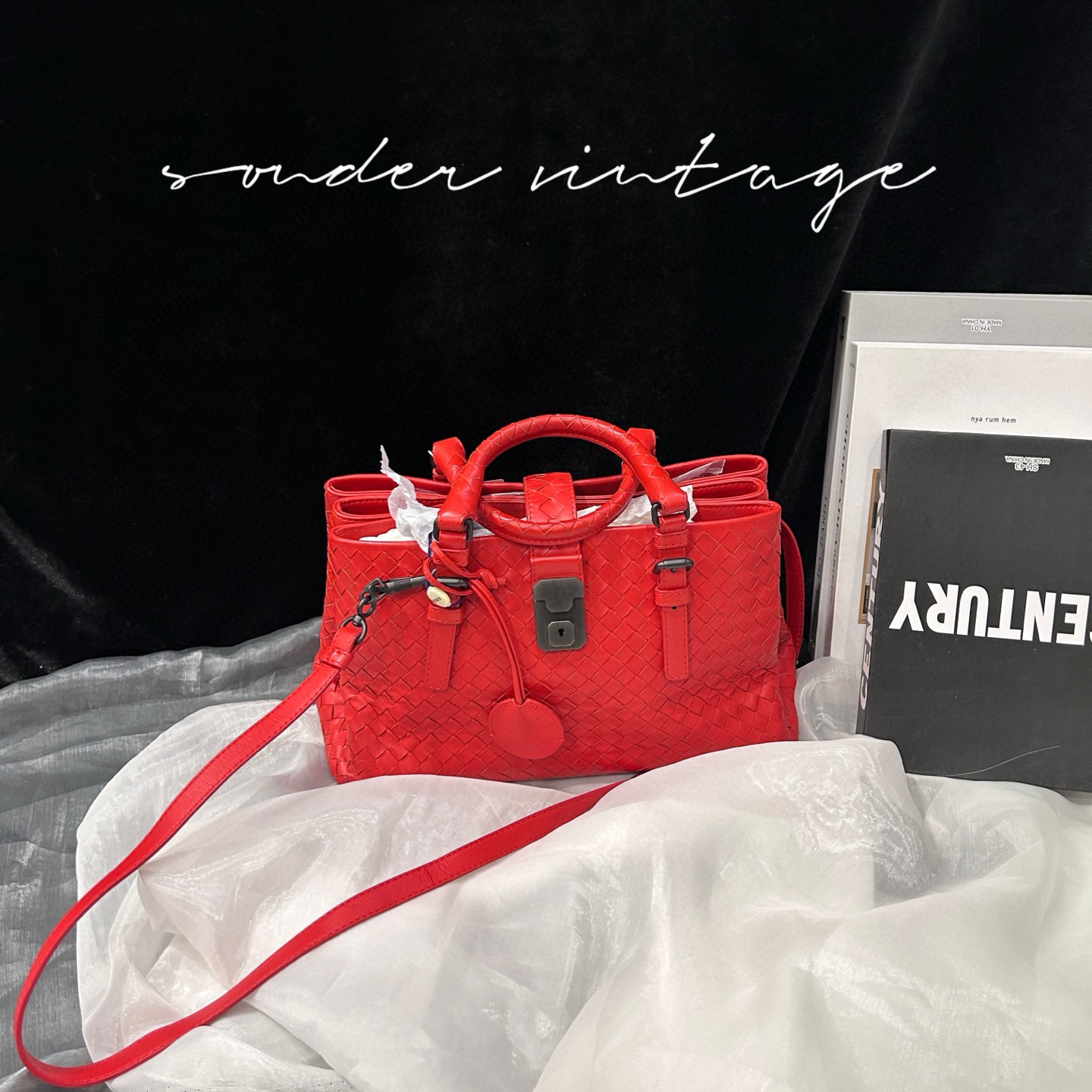 95新 BOTTEGA VENETA/葆蝶家 bv 斜挎包单肩包